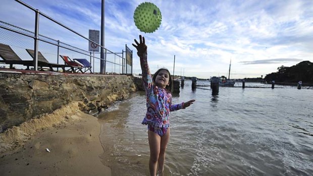 Making a splash &#8230; Madison Hungerford, 6, at Greenwich Baths, which is waiving entry fees to ''welcome back summer''.
