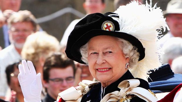Queen Elizabeth II ... celebrating her diamond jubilee.