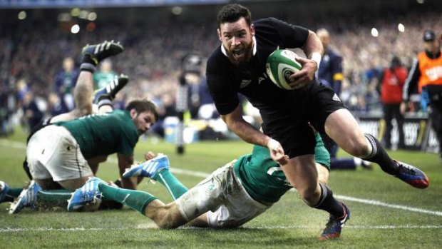 Pedigree: New Zealand's Ryan Crotty scored the decisive try against Ireland.