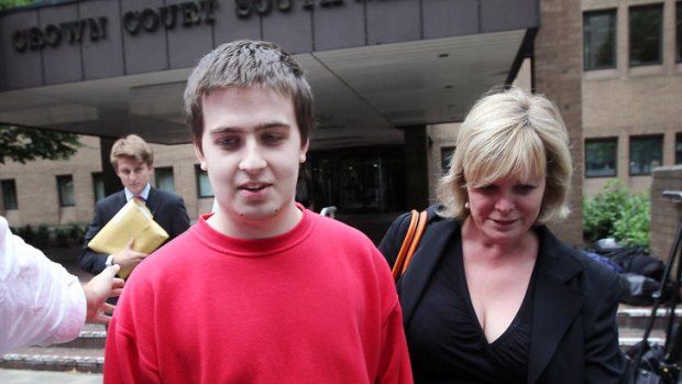 Obsession ... alleged hacker Ryan Cleary and his solicitor leave court. Cleary would only leave his computer to use the bathroom.