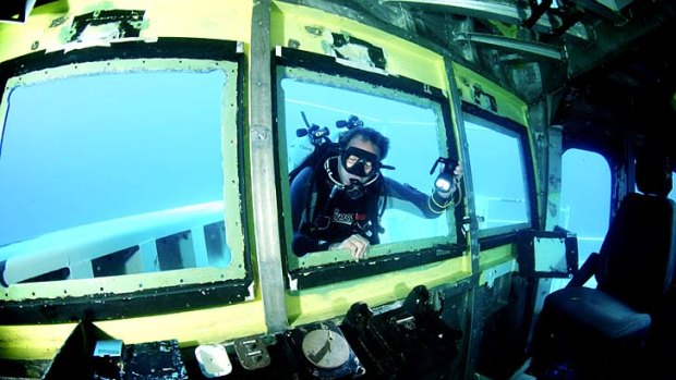 Under the sea exploring the wreck of HMAS Adelaide.