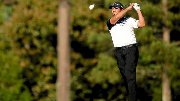 Jason Day of Australia has surged to the outright lead of the US Masters.