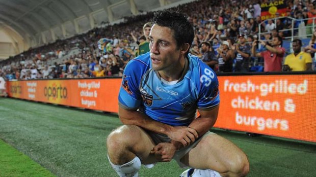 Taking a breather ... Cooper Cronk.