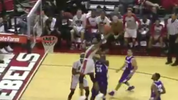 Flying: Derrick Jones is known as the best young dunker in the US.