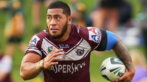 Origin bolter? Jorge Taufua impressed in his return on the wing for Manly.