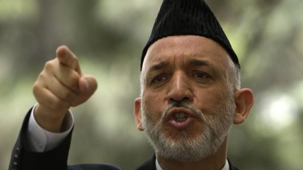 Keen to negotiate: Afghan President Hamid Karzai.