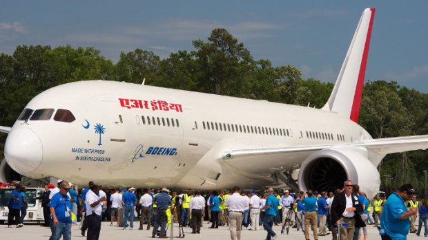 The first South Carolina-built Boeing 787 Dreamliner is scheduled for delivery to Air India in mid-2012.