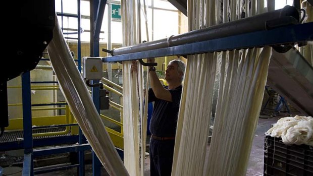 Spin a yarn &#8230; the Zegna Baruffa factory in Borgosesia. Zegna has been using Australian wool since the 1920s.