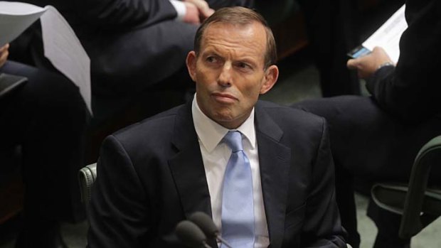 "Tony Abbott - eager to be a small target generally, and on industrial relations in particular - has refused to fight."