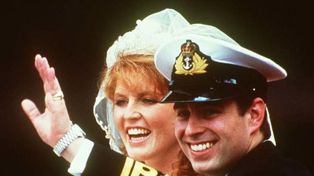 Happy day .... Sarah Ferguson married Prince Andrew in 1986.