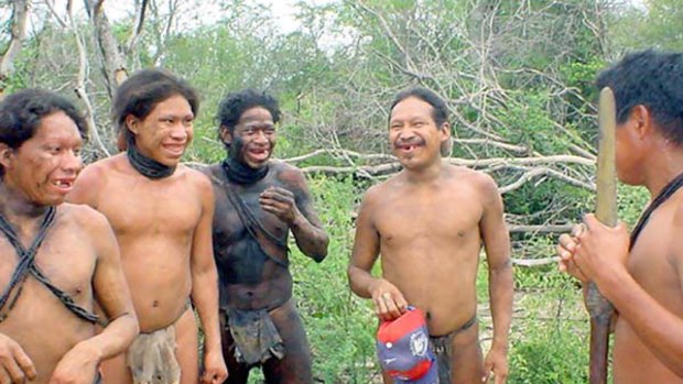 A group of forest dwellers belonging to the Ayoreo-Totobiegosode, the most isolated tribe in South America outside Amazonia.