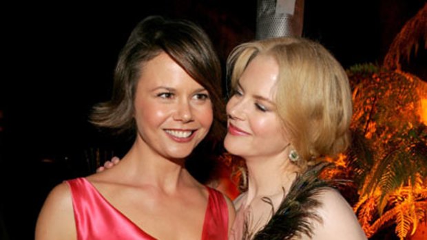 Sisters Nicole and Antonia Kidman at the Miramax 2005 Golden Globes after party.
