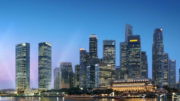 High life ... Singapore had the highest proportion of million-dollar households across the 62 surveyed countries.