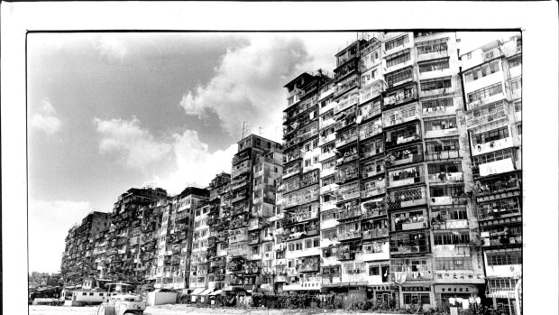 A 1985 photo of the Walled City. A joint agreement between the Chinese and British Governments in 1987 laid the groundwork for residents to be moved to public housing and in 1993 the Walled City was bulldozed.