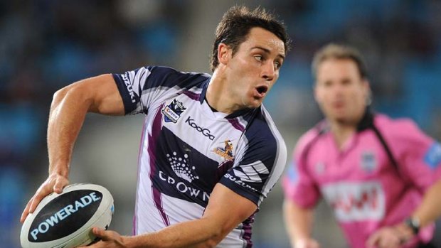 Storm blow ... halfback Cooper Cronk has sustained a foot injury likely to keep him out of two vital clashes.