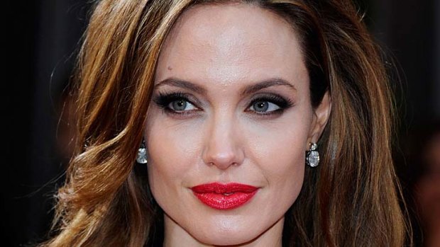 Red carpet hair:  Angelina Jolie.