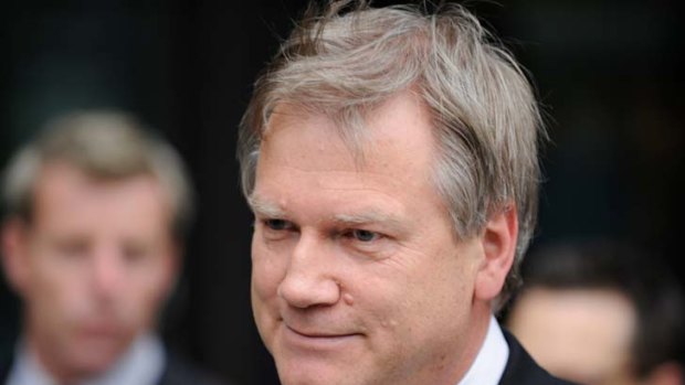 Shocked ... Andrew Bolt when he was found guilty of racial vilification.