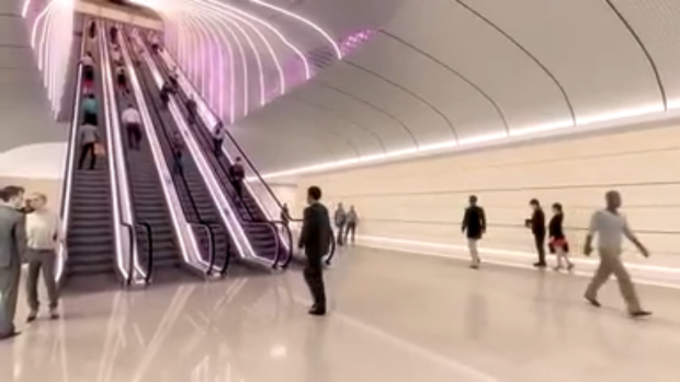 Sneak peek inside new Martin Place metro station