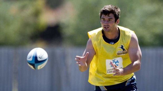 Lionel Cronje during Brumbies training at the AIS.