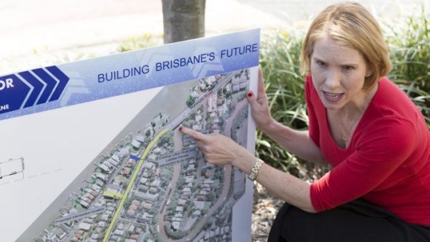 Morningside councillor Shayne Sutton points out a potential traffic choke at Canning Bridge.