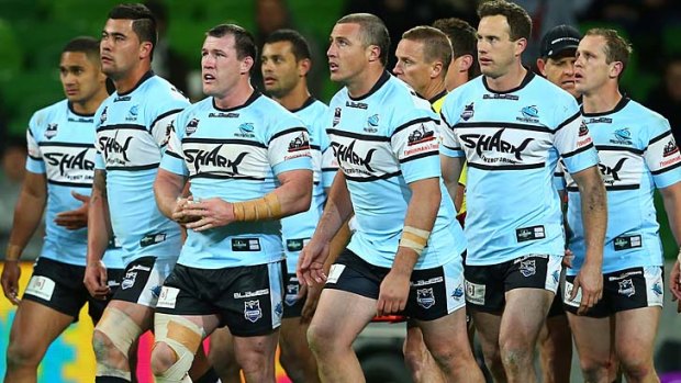 Sponsorless: Cronulla Sharks rejected the Ashley Madison offer.