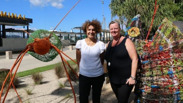 Cairns Indigenous Art Fair artistic director Janina Harding and general manager Vanessa Gillen.