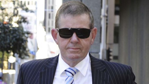 Peter Slipper arrives at the Federal Court in Sydney.
