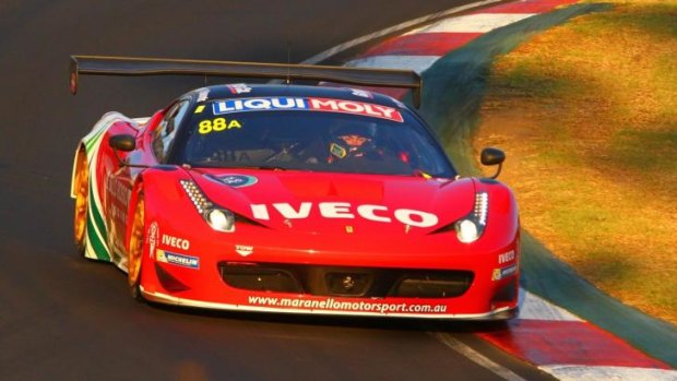 Test of man and machine: Craig Lowndes is racing in this weekend's Spa 24-hour  race in a Ferrari.