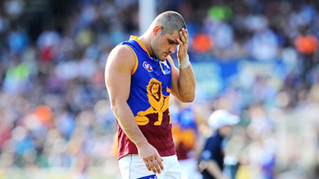 The Brisbane Lions have suspended Brendan Fevola indefinitely after he allegedly exposed himself to a mother of four.
