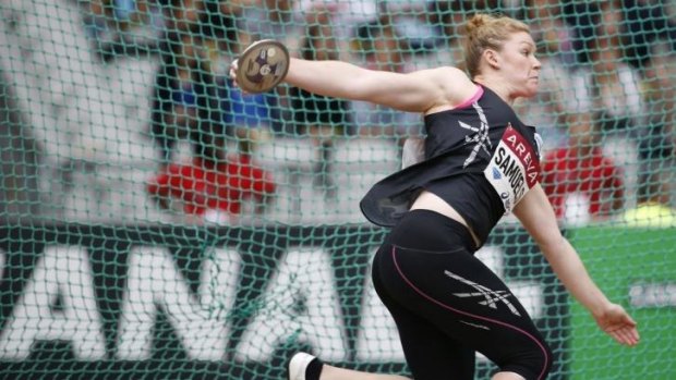 Discus thrower Dani Samuels confirms her favouritism for the gold medal at the Commonwealth Games.