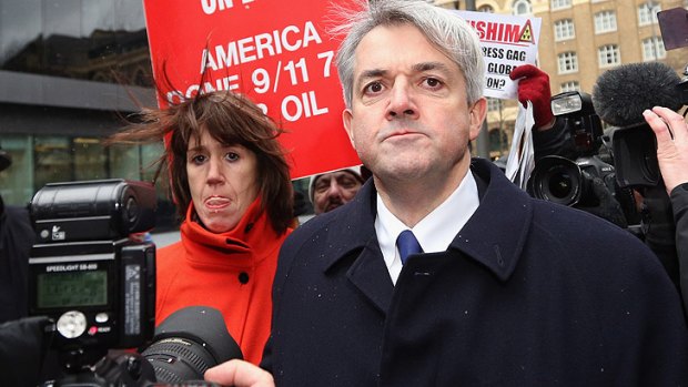 Facing the music: Chris Huhne arrives at court accompanied by girlfriend Carina Trimingham, the press agent for whom Mr Huhne left his wife  - the act that drove Miss Pryce to vengeance.