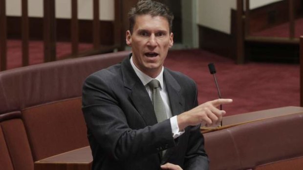 Senator Cory Bernardi earned a rebuke from Coalition colleague Ewen Jones over the former's support for ''traditional families''.