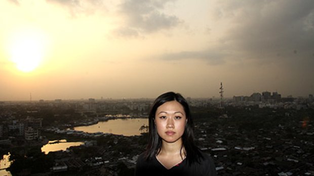 Bronwyn Lew today in Dhaka, Bangladesh.