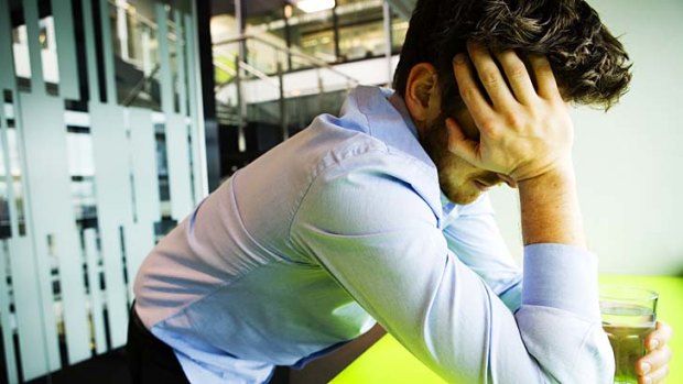Stressed: Australian workers are increasingly worried about losing their jobs.