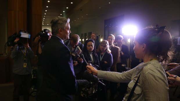 Finance Minister Mathias Cormann explains the decision at Parliament House.