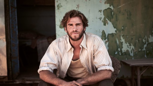 One of the portraits in Starstruck is Liam Hemsworth in The Dressmaker. 