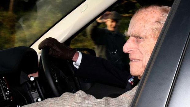 Prince Philip leaves Papworth, a specialist heart hospital, in Cambridge, England.