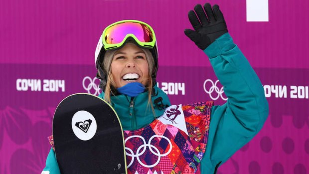 Always smiling: Australia's Torah Bright finished seventh in the women's slopestyle final.