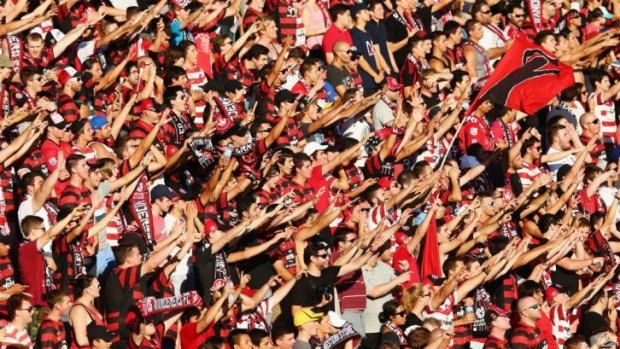 Intimidated: Wanderers fans.