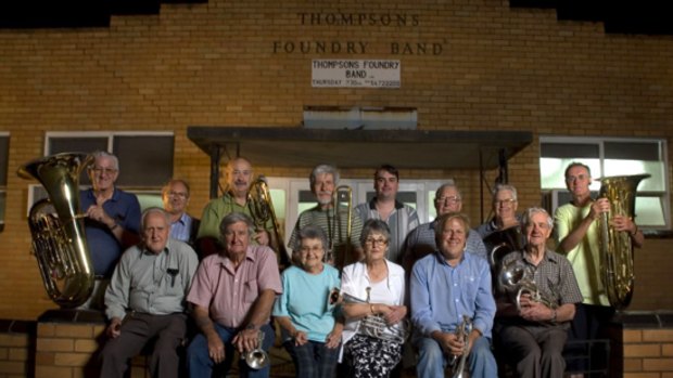The Thompsons Foundry Band at their home in Castlemaine.