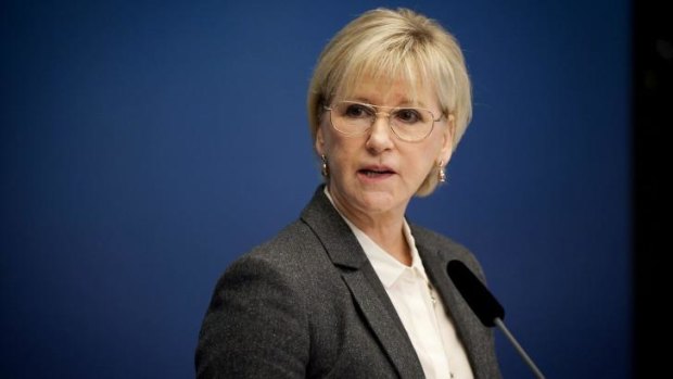 Sweden's Foreign Minister Margot Wallstrom: "Our decision comes at a critical time".