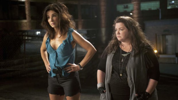 Sisters in arms: Sandra Bullock and Melissa McCarthy join forces in The Heat.