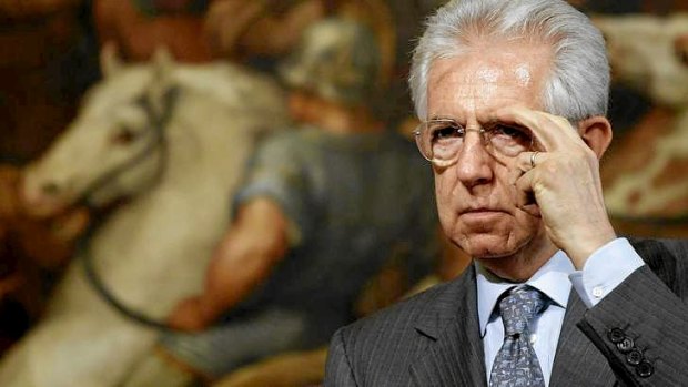 Italy's prime minister Mario Monti.