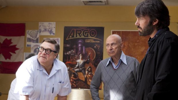 A few good men &#8230; John Goodman, Alan Arkin and Ben Affleck create a film within a film in <i>Argo</i>.