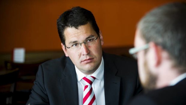 ACT Liberal Party leader Zed Seselja is interviewed by Canberra Times Journalist Noel Towell.