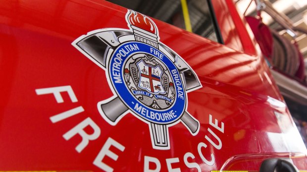 Firefighters were called to the recycling plant in Sunshine North.