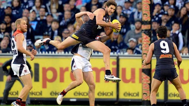 Waite for it: Carlton Jarrad Waite was back in action at the MCG.