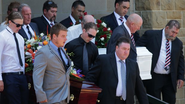 The funeral for Gregory Tucker and Korinne Aylward.