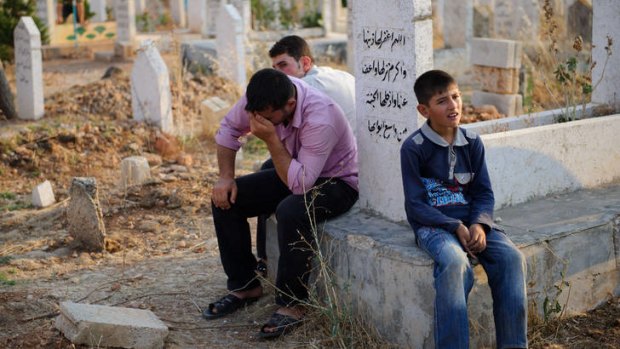 War weary: As the civil war escalates, Syrians are likely to have more mourning to do.