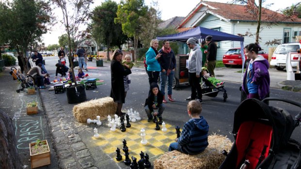 Residents of High Street, Coburg, work to improve and revitalise the look and feel of their suburb by hosting a street party.